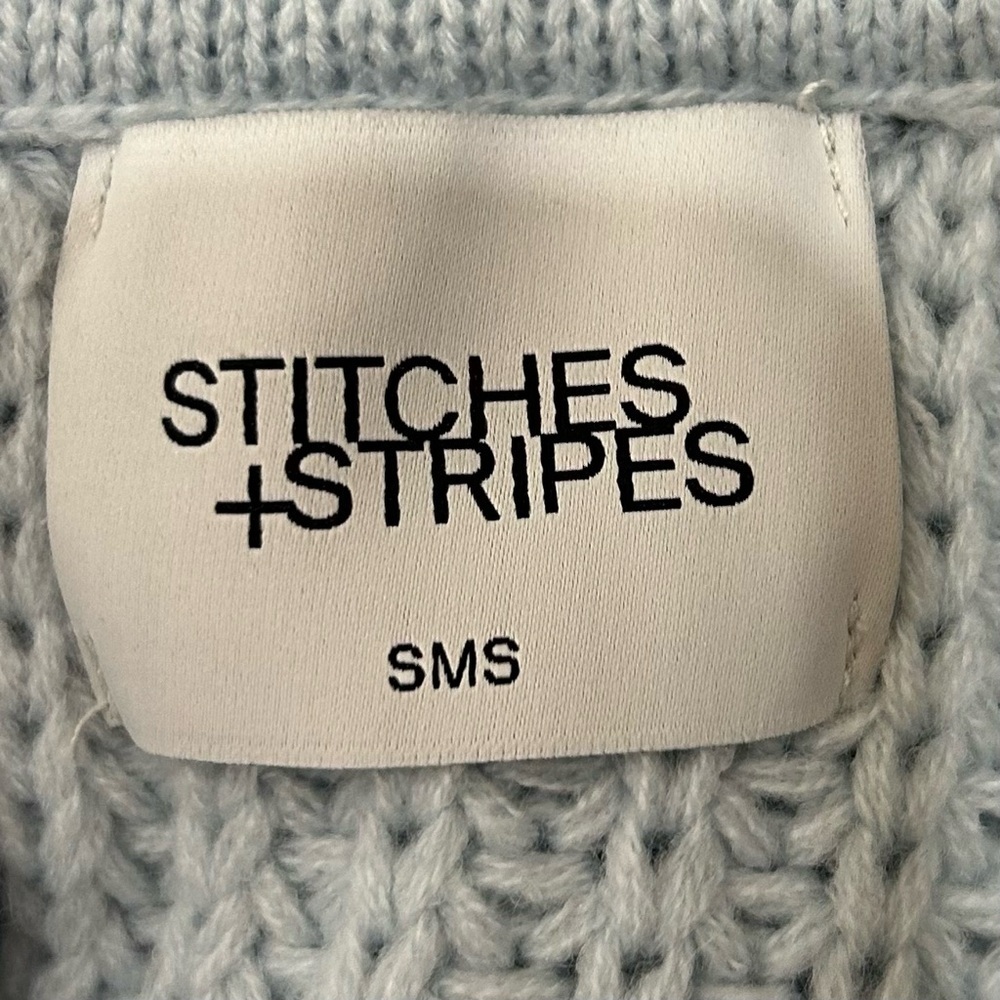 NEW Stitches + Stripes Sky Blue Women's Hooded Sweater NWT - Picture 5 of 7